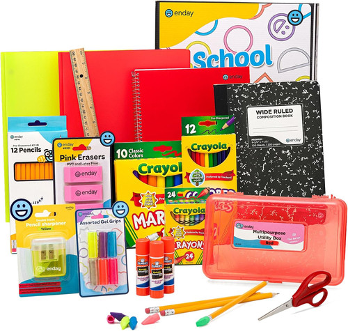 Back school supplies - school, kit