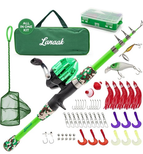 Lanaak kids fishing pole - lanaak,