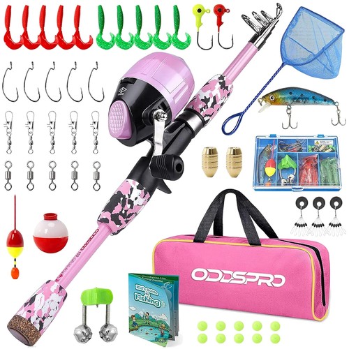Kids fishing pole - pole, reel