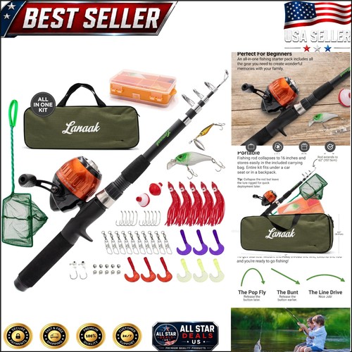 Kids fishing pole set - fishing,