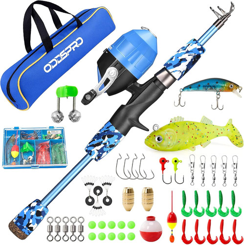 Telescopic kids fishing rod - kids, &