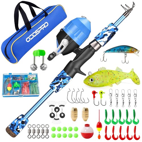 Easy use kids fishing rod - fishing, &