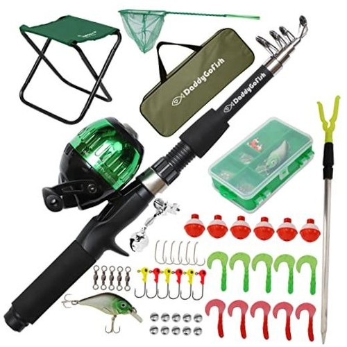 Kids fishing pole rod reel - pole,